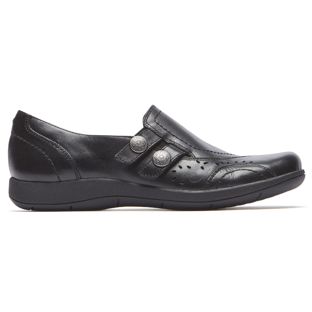 Rockport Womens Daisey - Slip-On Black - VEU486527